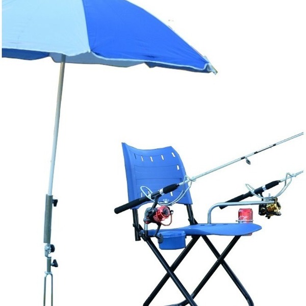 Cadeira Pesque Pague Completa E Suporte Guarda Sol Chão