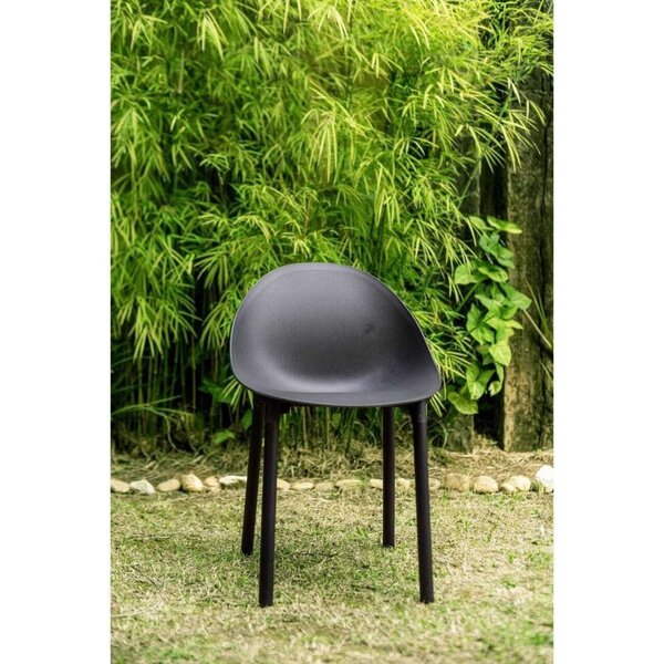 Cadeira Pétala Para Jardim 83cm X 51cm  Preto