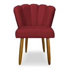 Cadeira Pétala Para Penteadeira E Sala Pés Palito Veludo Esco