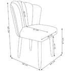 Cadeira Pétala Para Penteadeira Escritório Pés Palito Veludo