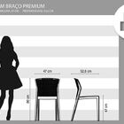 Cadeira Peti Azul Denin