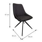 Cadeira Piz Sem Braço - Cinza