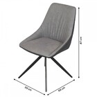 Cadeira Piz Sem Braço - Cinza