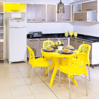 Cadeira Plastica Deluxe 86x43cm Amarelo Forte Plástico