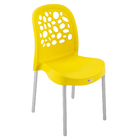 Cadeira Plastica Deluxe 86x43cm Amarelo Forte Plástico