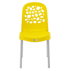 Cadeira Plastica Deluxe 86x43cm Amarelo Forte Plástico