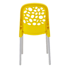 Cadeira Plastica Deluxe 86x43cm Amarelo Forte Plástico