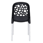 Cadeira Plastica Deluxe 86x43cm Preto Forte Plástico