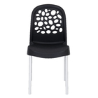 Cadeira Plastica Deluxe 86x43cm Preto Forte Plástico