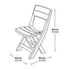 Cadeira Plástica Dobrável Baru Marrom Rimax
