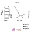 Cadeira Plastica Dobravel Guaruja Verde