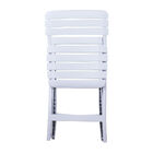 Cadeira Plástica Dobrável Ripada Branca - Antares