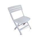 Cadeira Plástica Dobrável Ripada Branca - Antares