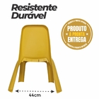 Cadeira Plástica Infantil Amarela - Gibafer