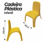 Cadeira Plástica Infantil Amarela - Gibafer