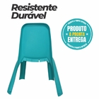 Cadeira Plástica Infantil Azul Água - Gibafer