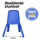 Cadeira Plástica Infantil Azul - Gibafer