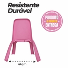 Cadeira Plástica Infantil Rosa - Gibafer