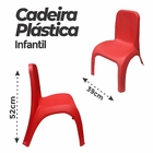 Cadeira Plástica Infantil Vermelha - Gibafer