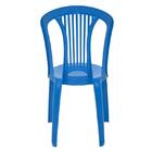Cadeira Plastica Monobloco Atlantida Economy Azul