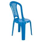 Cadeira Plastica Monobloco Atlantida Economy Azul