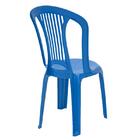 Cadeira Plastica Monobloco Atlantida Economy Azul