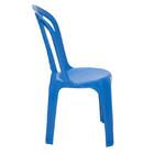 Cadeira Plastica Monobloco Atlantida Economy Azul