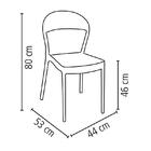 Cadeira Plastica Monobloco Sissi Branca