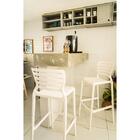 Cadeira Plastica Monobloco Sofia Branca Encosto Vazado Horizo