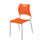 Cadeira Plástica New Laranja/aluminio