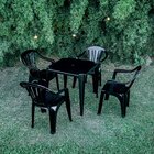 Cadeira Plástica Preta Mor