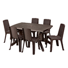 Cadeira Plástica Sem Braços Eterna Marrom Rimax