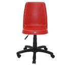 Cadeira Plastica Vanda Vermelha Com Rodizio Em Nylon