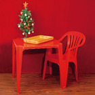 Cadeira Plástica Vermelha Mor