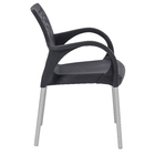 Cadeira Plástico Deluxe 81x43cm Preto Forte Plástico