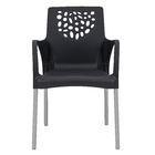 Cadeira Plástico Deluxe 81x43cm Preto Forte Plástico