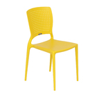 Cadeira Plástico Safira 82x43x52cm Amarelo Tramontina