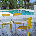 Cadeira Plástico Safira Amarela 82x43cm