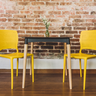 Cadeira Plástico Safira Amarela 82x43cm