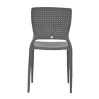 Cadeira Plástico Safira Grafite 82x43cm