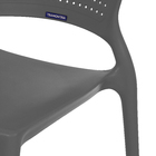 Cadeira Plástico Safira Grafite 82x43cm