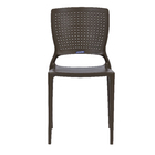 Cadeira Plástico Safira Marrom 82x43cm
