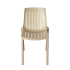 Cadeira para Jardim Plástico sem Braço Ripa Bege 78x40x40cm Forte Plástico