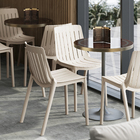 Cadeira para Jardim Plástico sem Braço Ripa Bege 78x40x40cm Forte Plástico