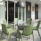 Cadeira para Jardim Plástico sem Braço Ripa Verde 78x40x40cm Forte Plástico