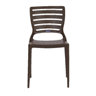 Cadeira Plástico Sofia Marrom 82x45cm