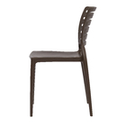 Cadeira Plástico Sofia Marrom 82x45cm