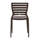 Cadeira Plástico Sofia Marrom 82x45cm