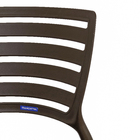 Cadeira Plástico Sofia Marrom 82x45cm