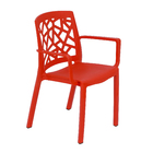 Cadeira Plástico Stuart  81x58cm Vermelho Grosfillex